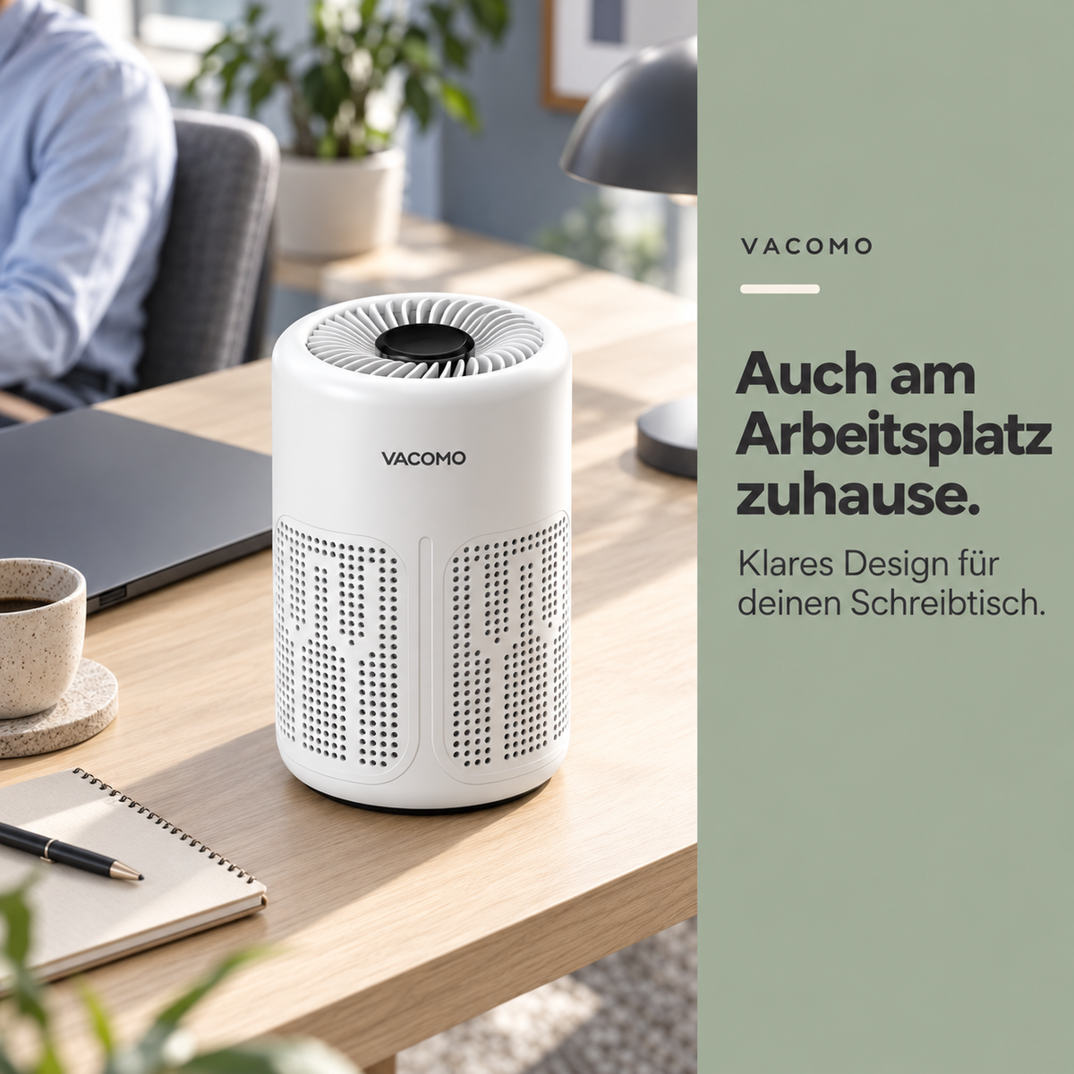 VACOMO Luftreiniger – Kompaktes Design für dein Zuhause