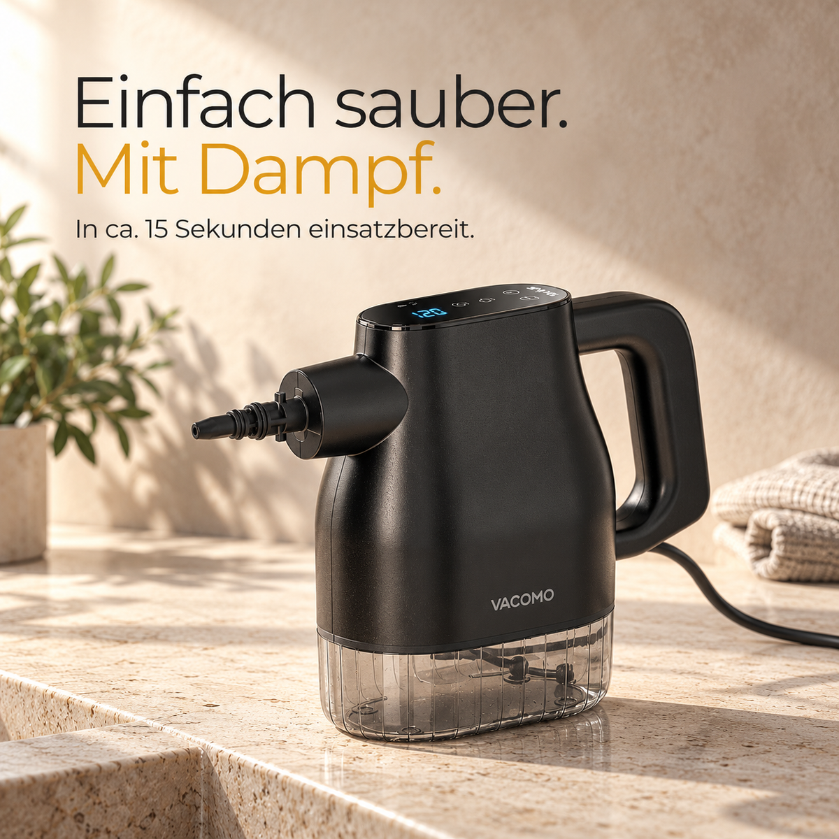 Vacomo Steam Pro – Kompakter Handdampfreiniger