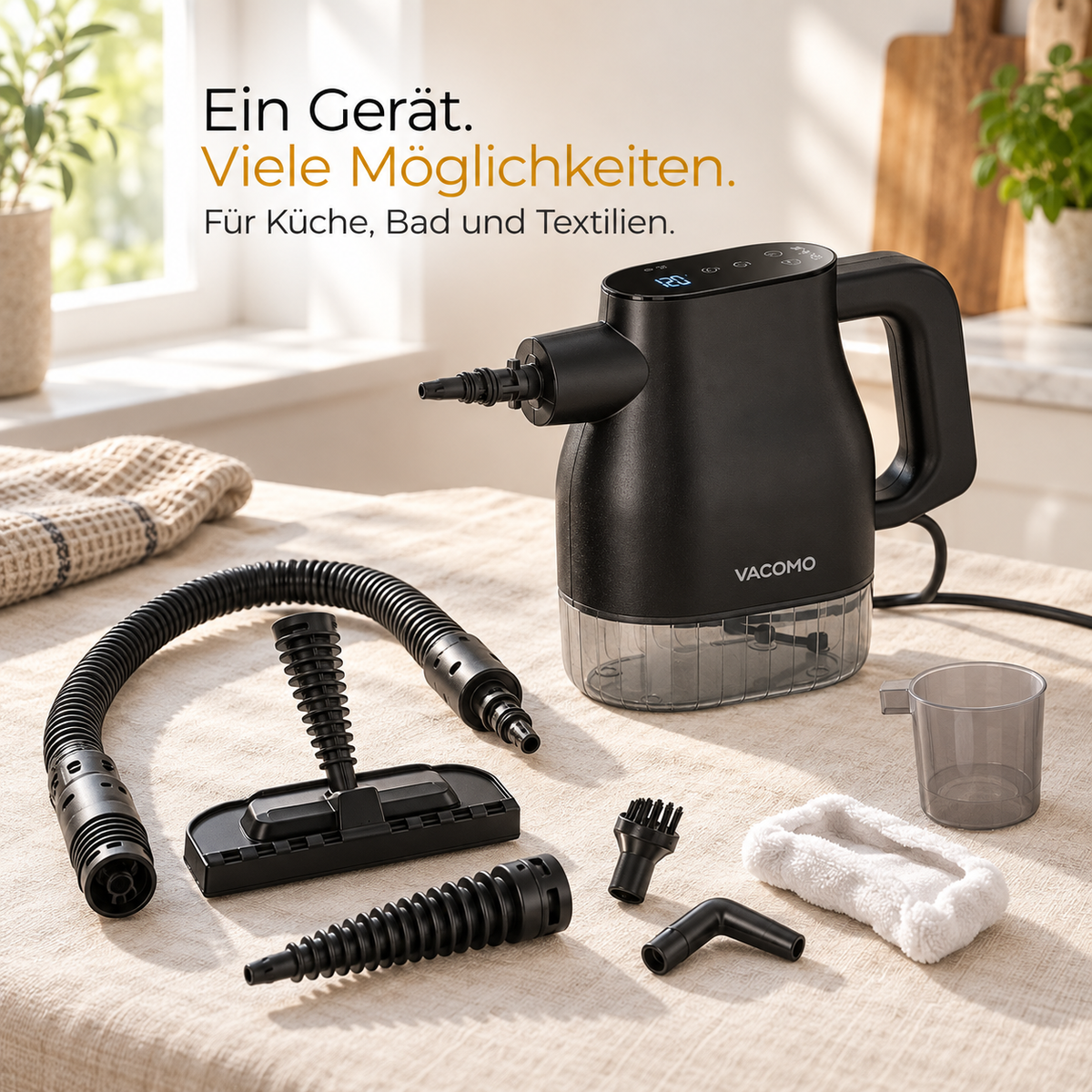 Vacomo Steam Pro – Kompakter Handdampfreiniger