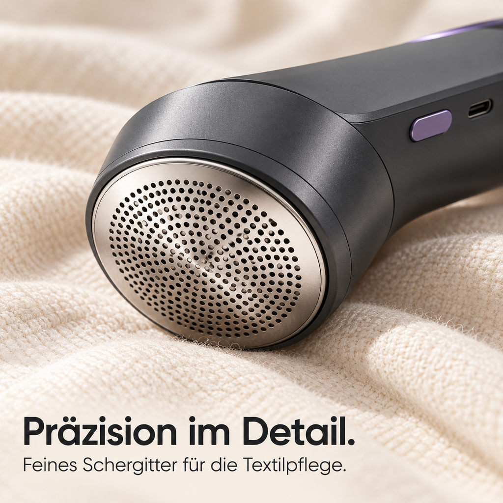 Elektrischer Premium-Fusselrasierer mit Digitaldisplay & USB-C