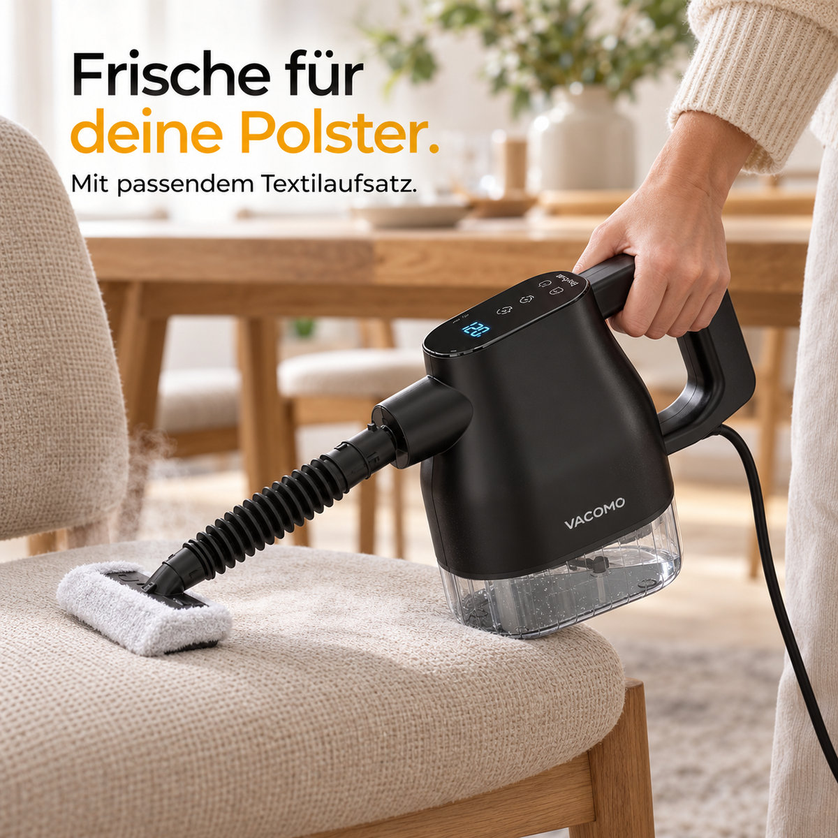 Vacomo Steam Pro – Kompakter Handdampfreiniger