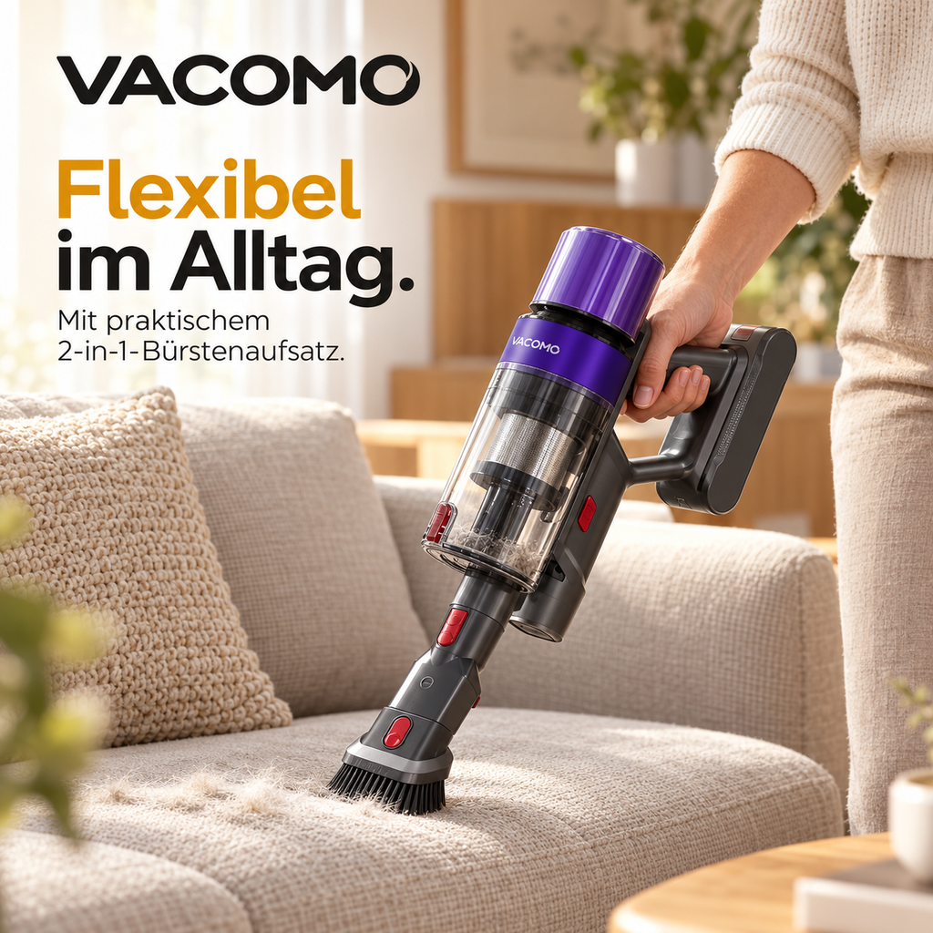 Vacomo Air Flex – Kabelloser Akkustaubsauger